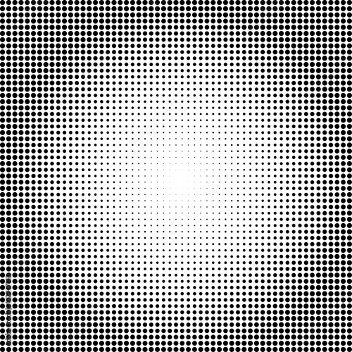Abstract dotted background.Halftone effect. Vector texture. Modern background. Monochrome geometrical pattern. Strips of points. Black dots on white background.