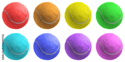 tennis ball on white background