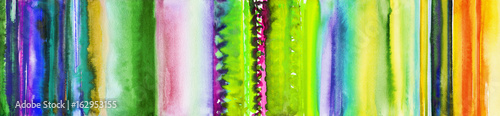 streifen bunt handgemalt aquarell banner