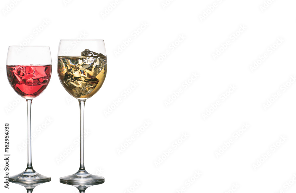 Isolated cup with color liquids Isolated cup with color liquids