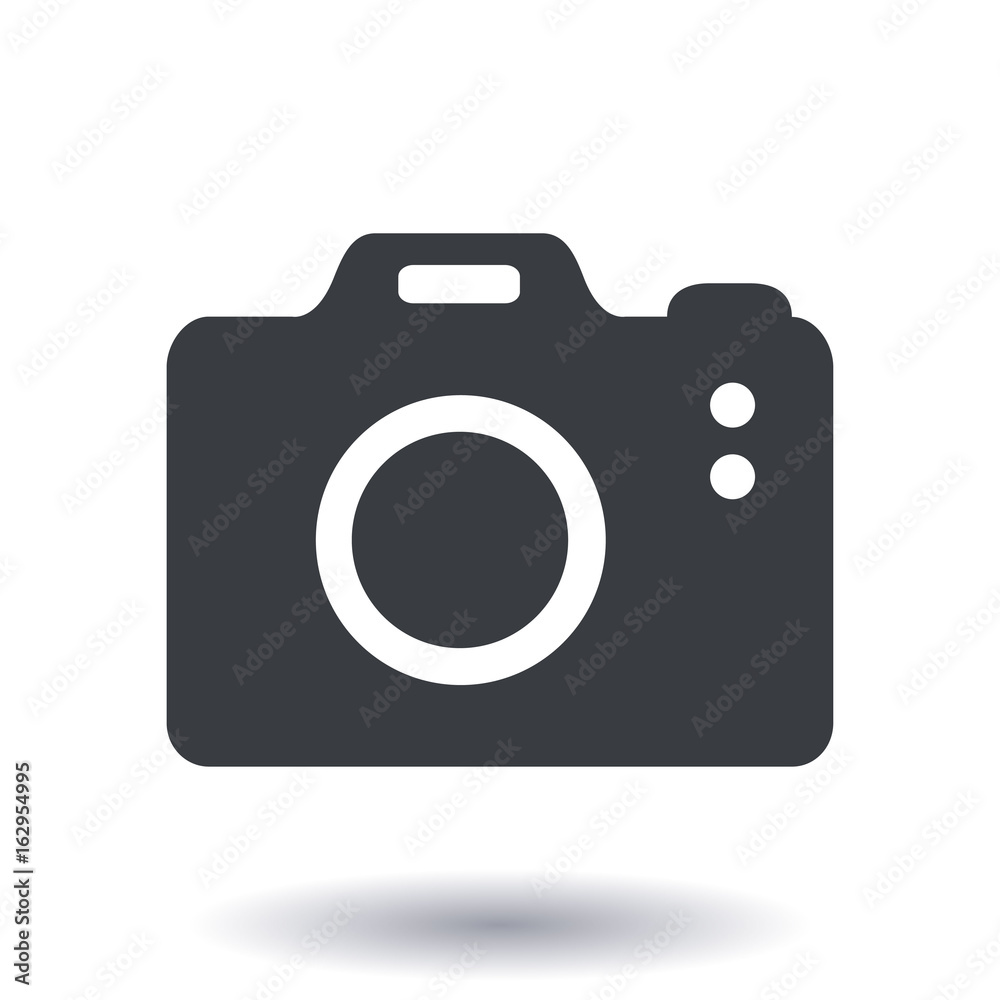 Photo camera symbol. DSLR camera sign icon. Digital camera. Flat design style. Photo camera symbol. DSLR camera sign icon. Digital camera. Flat design style.