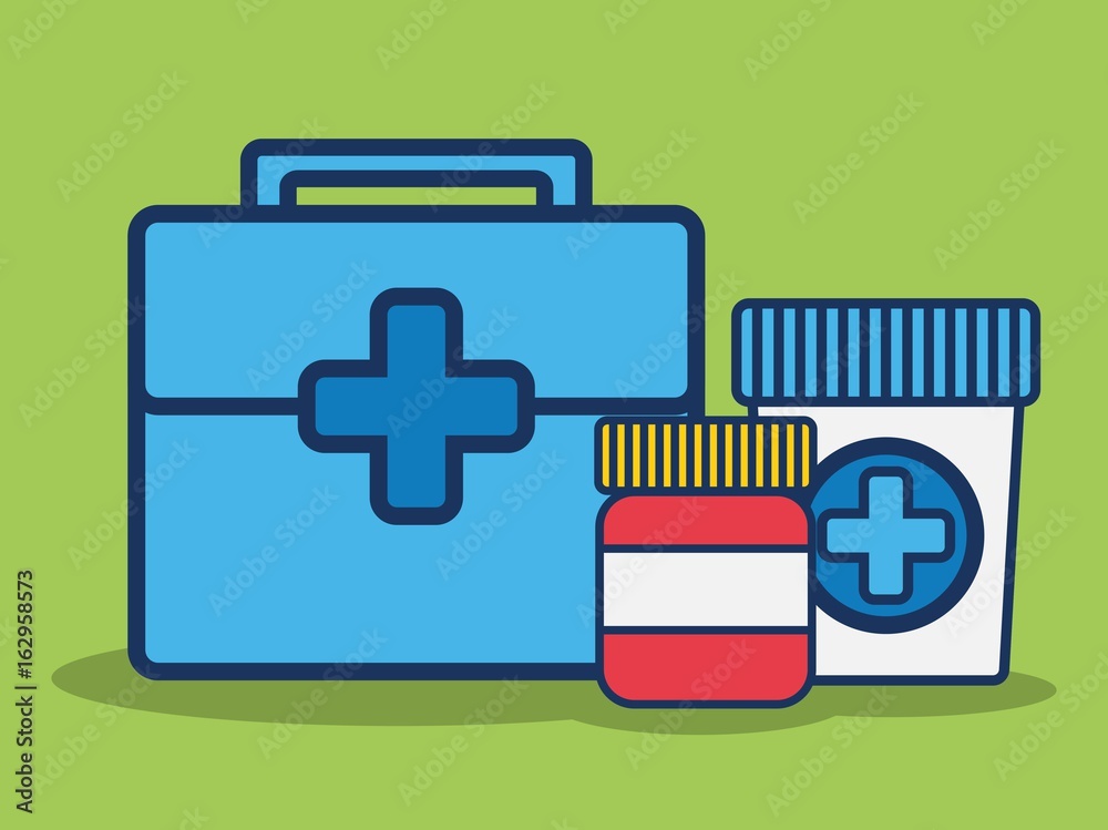 Obraz premium first aid kit icon