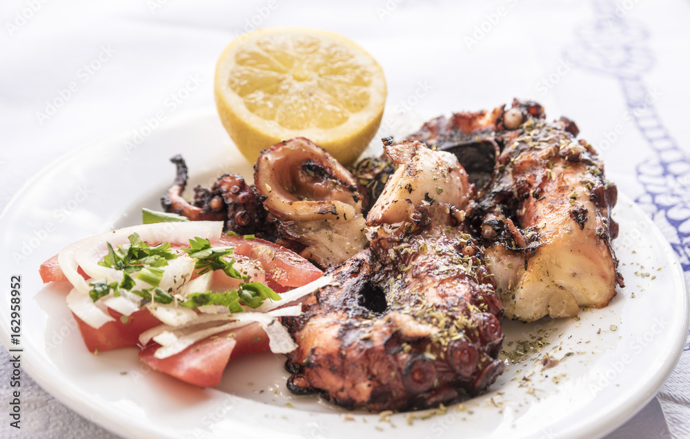 Grilled octopus