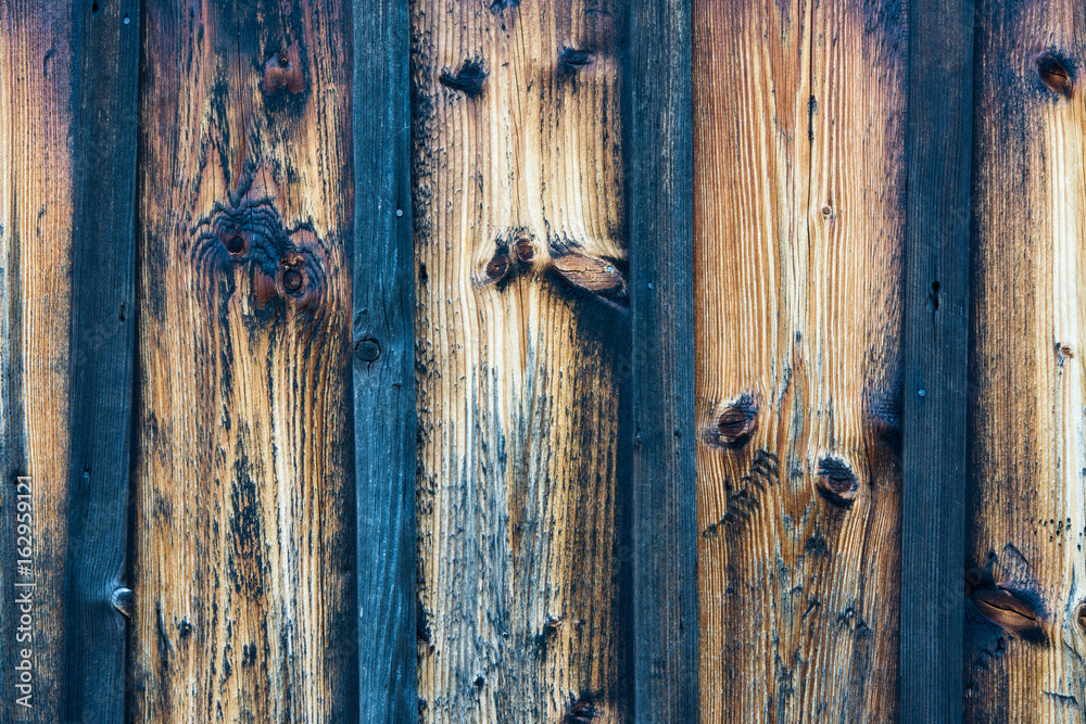 Empty blue and brown striped wooden texture for background Empty blue and brown striped wooden texture for background