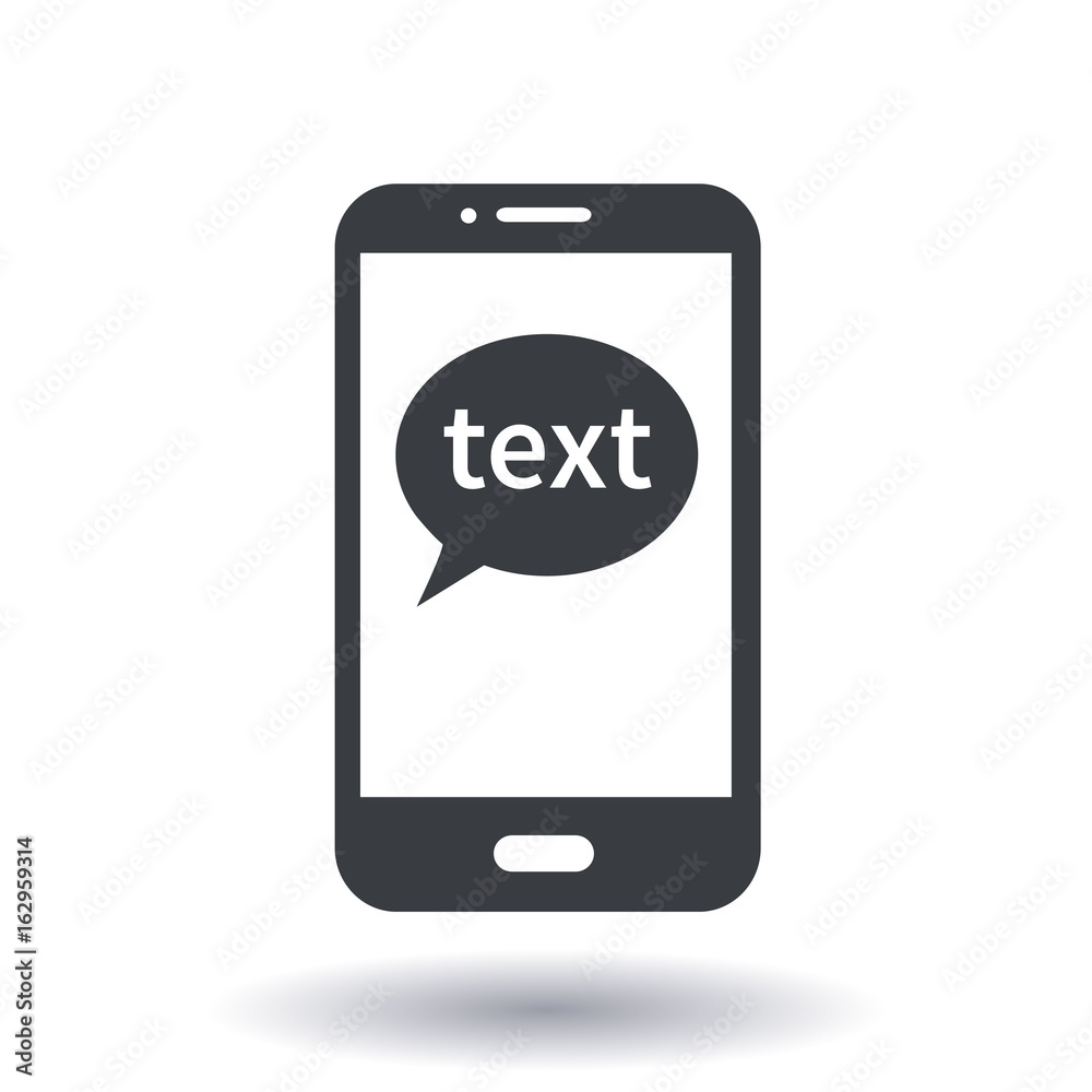 Mobile chatting icon.Mobile Phone Representing Web Chatting And Dialog. Mobile chatting icon.Mobile Phone Representing Web Chatting And Dialog.