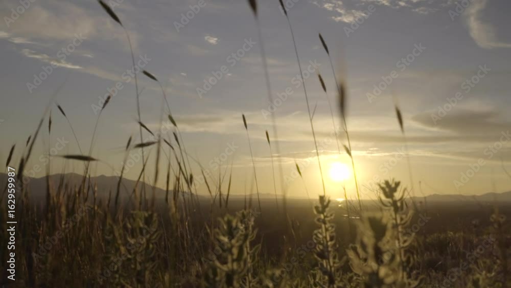Static Shot Of Sunset In Beautiful Salt Lake Valley, Utah Static Shot Of Sunset In Beautiful Salt Lake Valley, Utah