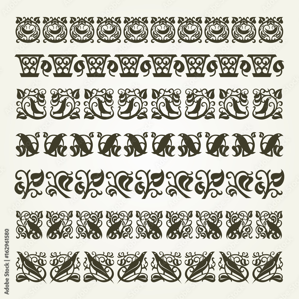 Decorative seamless border Decorative seamless border