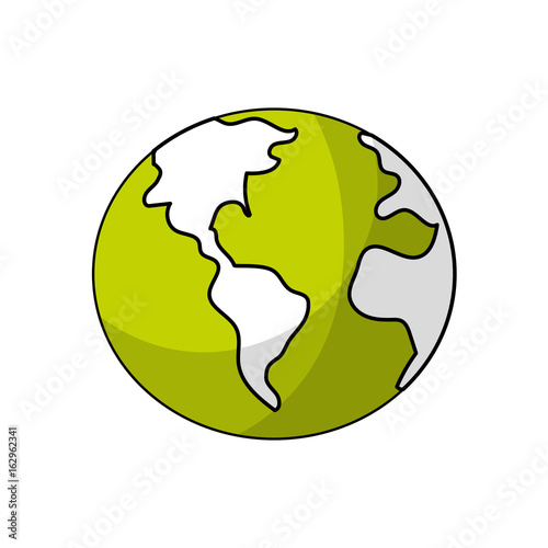 global earth plenet with geography ubication photo