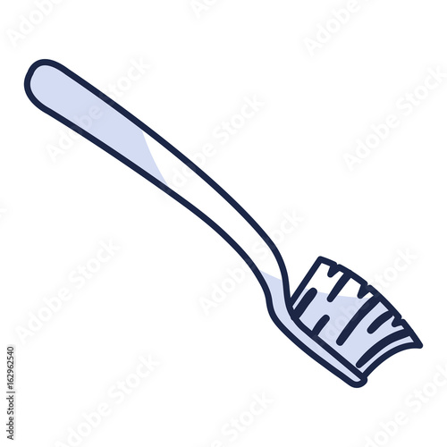 dental toothbrush isolated icon vector illustration design