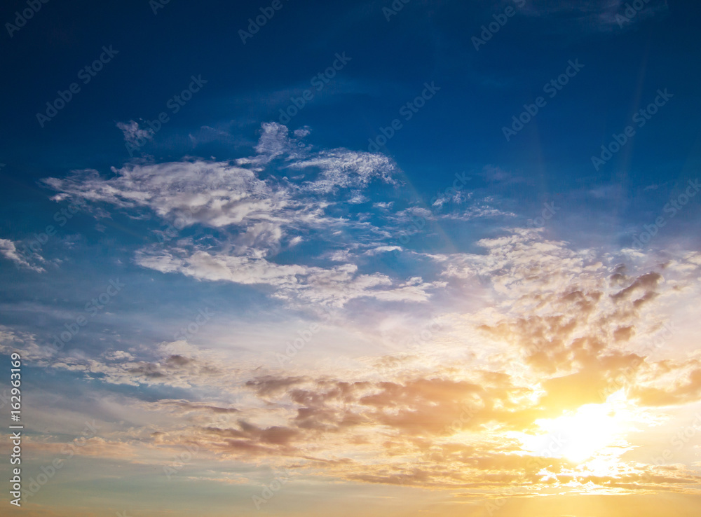 Beautiful sky and clouds Beautiful sky and clouds
