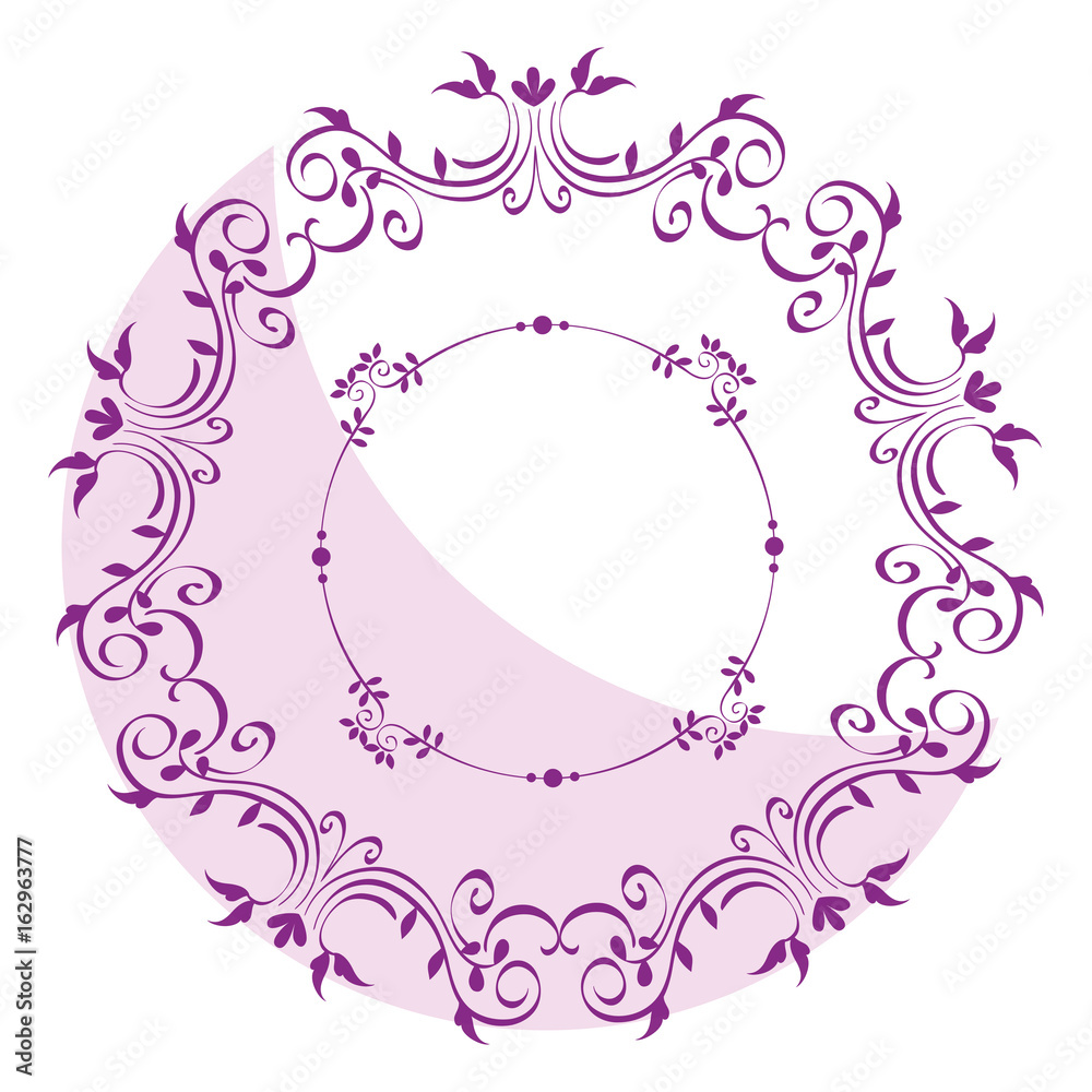 Elegant Victorian style frame vector illustration design Elegant Victorian style frame vector illustration design