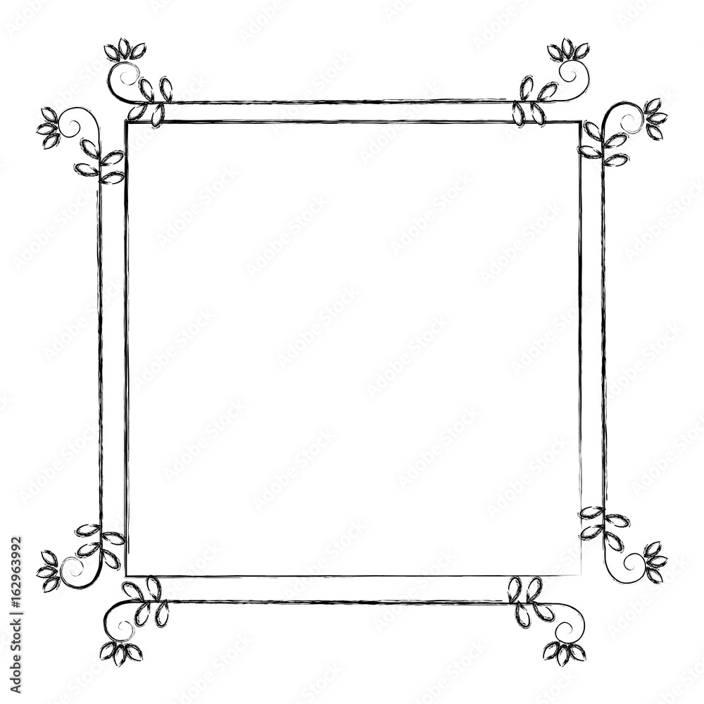 Elegant Victorian style frame vector illustration design Elegant Victorian style frame vector illustration design