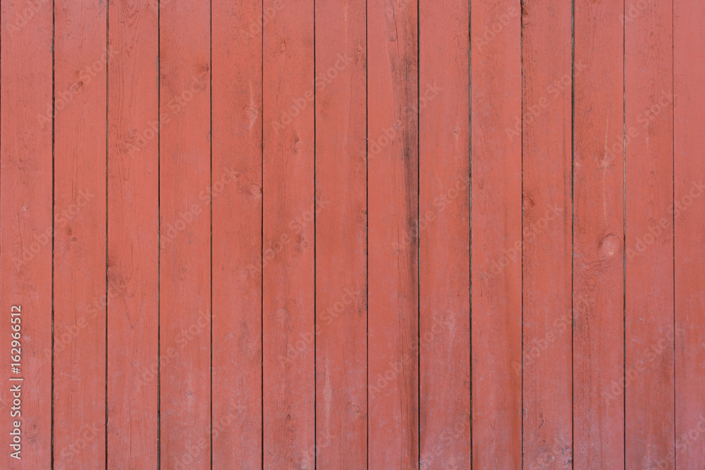 Fototapeta premium Red wooden vertical stripes background