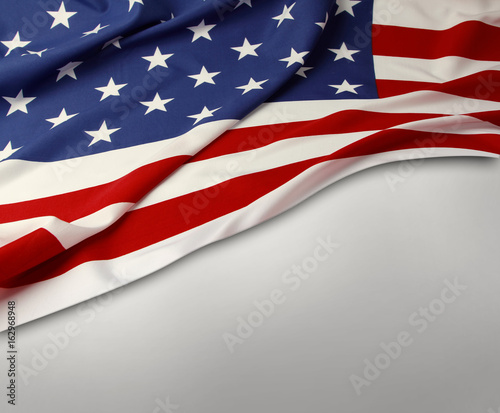 America flag on grey