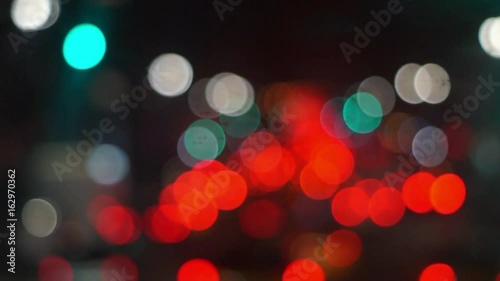 4k defocused city lights bokeh abstract motion background