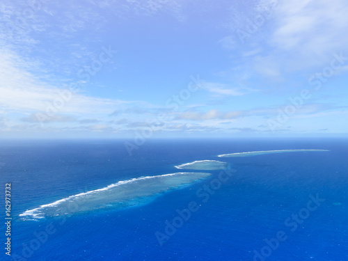 Aerial view of the Great Barrier Reef - Agincourt Reefs, Australia