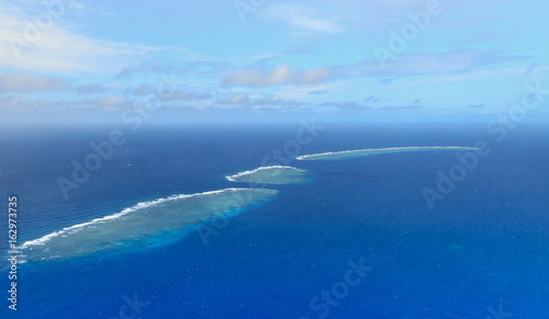 Aerial view of the Great Barrier Reef - Agincourt Reefs, Australia