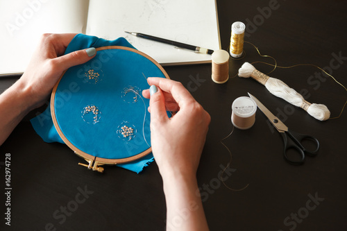 Workplace embroiderers photo