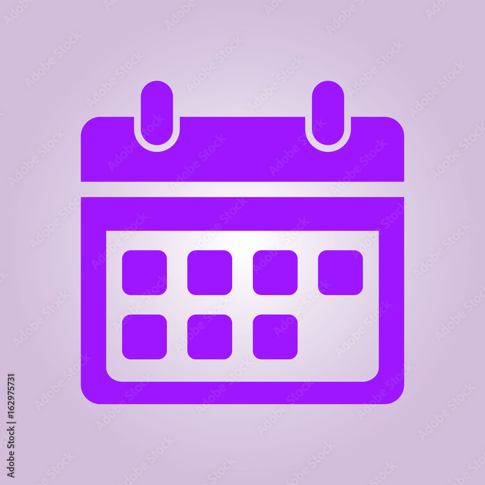 Vector calendar icon. Important dates sign. Flat design style. Vector calendar icon. Important dates sign. Flat design style.