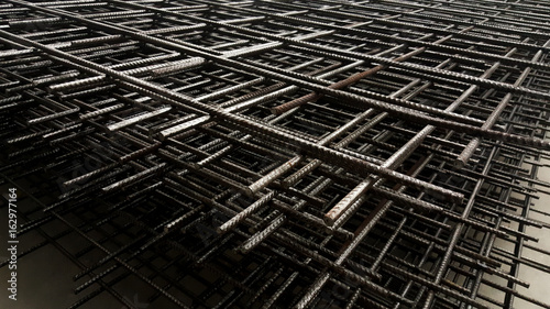 Reinforcement steel mesh background