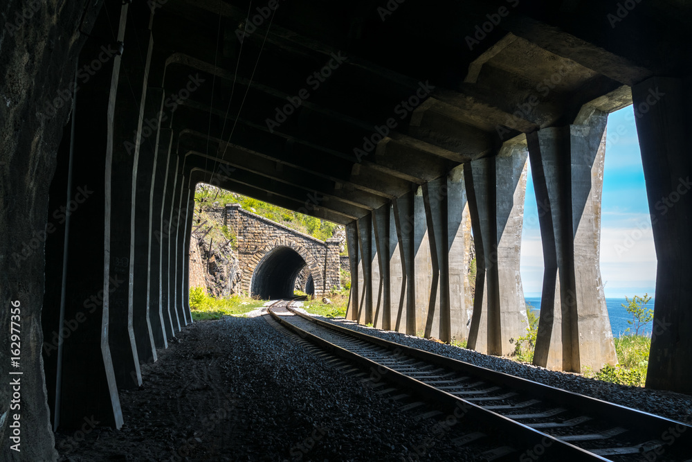 Two tunnels on Circum-Baikal Railway