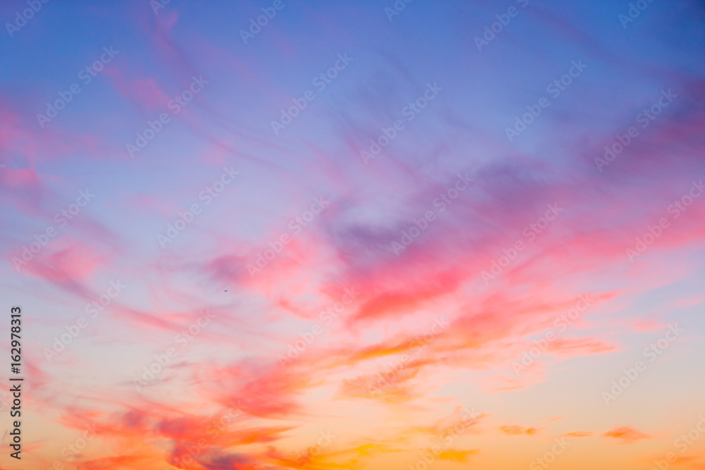 Sunset sky background