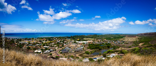 Panorama of Waimea Town, Kauai, Hawaii, USA