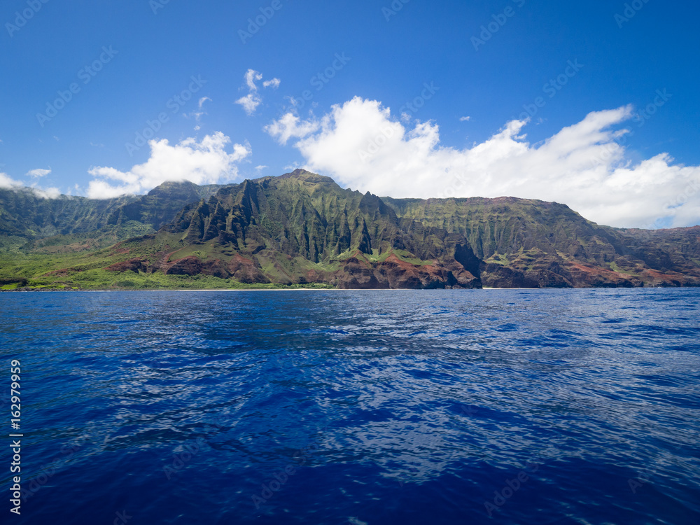 Napali Coast From Water, Kauai, Hawaii