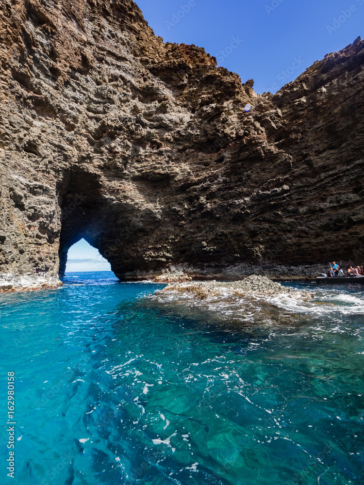 Foto Eye of Napali Sea Cave, Napali Coast, Kauai, Hawaii