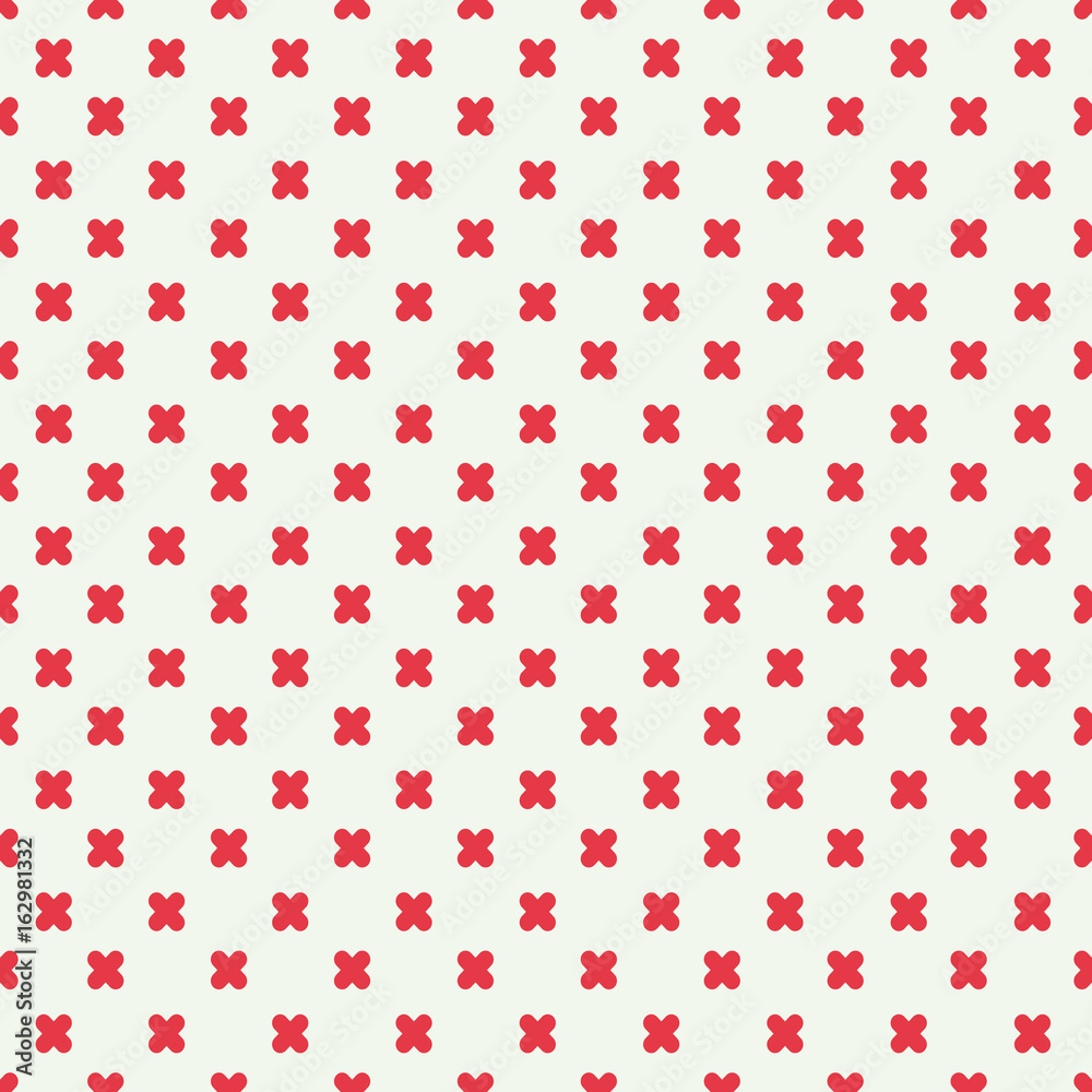 Red plus sign seamless pattern design.vector