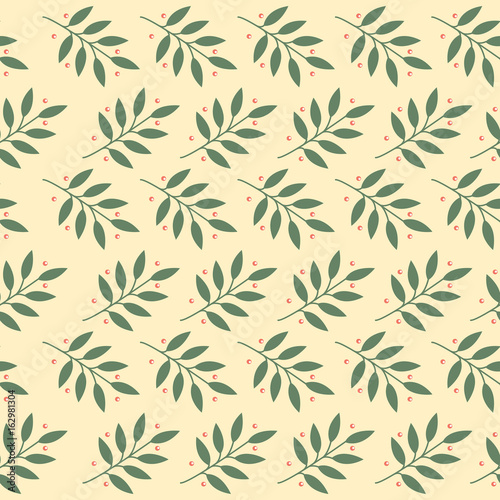 Fototapeta Naklejka Na Ścianę i Meble -  Leaf seamless pattern design for wallpaper.vector