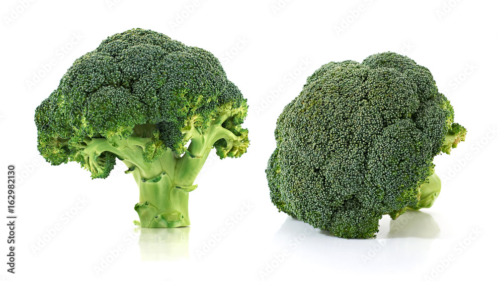 Fresh green vegetable broccoli s isolated on white background. Fresh green vegetable broccoli s isolated on white background.
