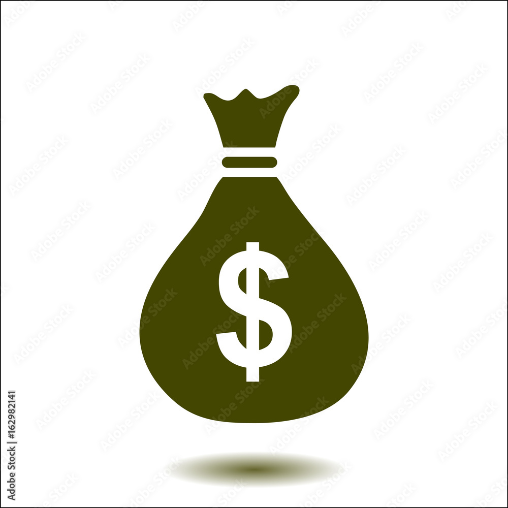 Dollar USD currency symbol. Flat design style. Dollar USD currency symbol. Flat design style.