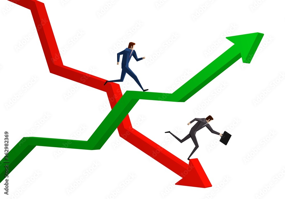 Rise and fall arrows Rise and fall arrows