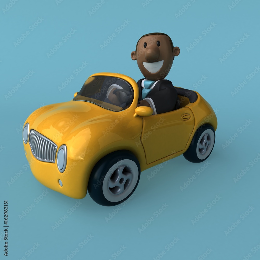 Cartoon businessman - 3D Illustration Cartoon businessman - 3D Illustration