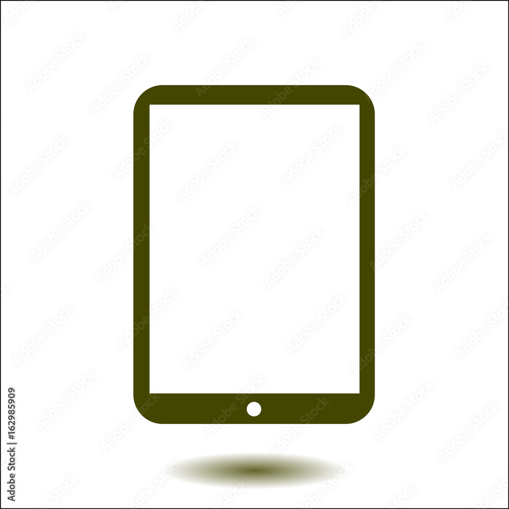 Modern digital tablet PC icon. Flat design icon. Modern digital tablet PC icon. Flat design icon.