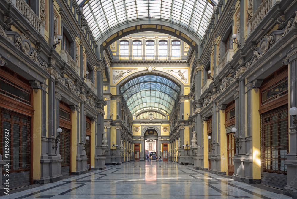 The Gallery Principe di Napoli was built originally as a commercial center but since its reopening in 2009 it houses private and governmental offices - Naples, Campania, Italy