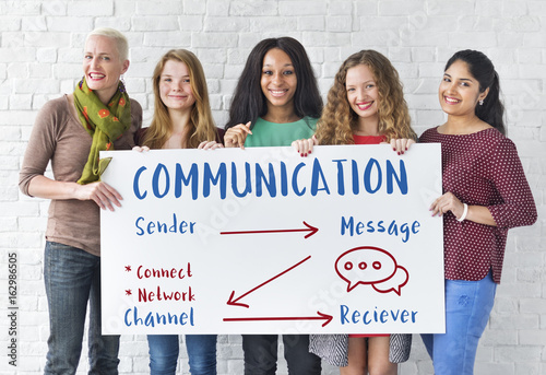Fotografie Communication Graph Networking Connection Internet Concept