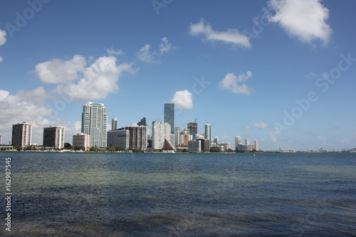Skyline of Miami / Rickenbacker Causeway, Florida, USA © sarlay