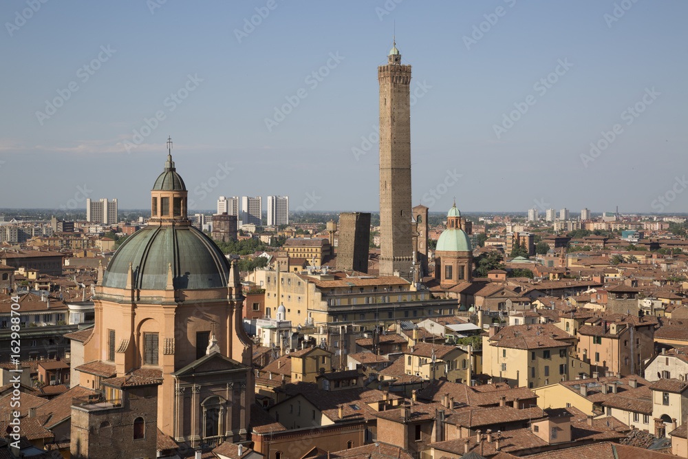 Cityscape, Tower and Church Dome, Bologna