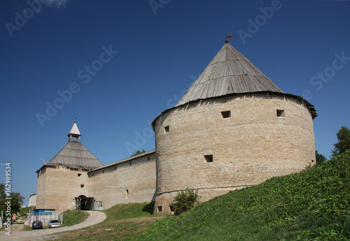 The old russian Ladoga fortress. It is based in 753 year