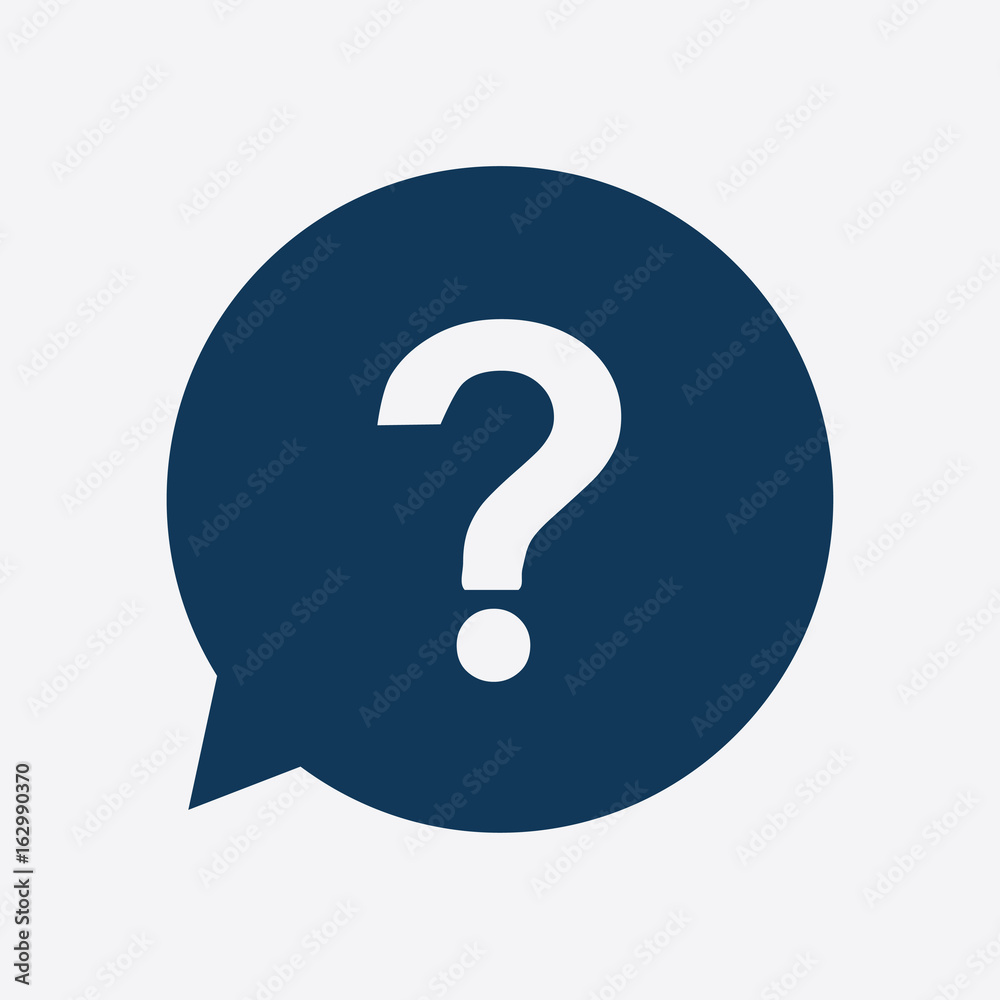 Question mark sign icon. Help symbol. FAQ sign. Flat design style. Question mark sign icon. Help symbol. FAQ sign. Flat design style.