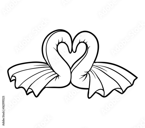 Coloring book, Towel Origami Swans