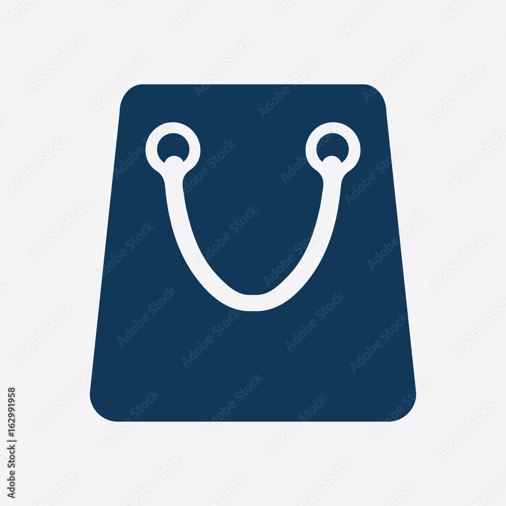 Shopping bag icon. Boutique shopping symbol. Flat design. Shopping bag icon. Boutique shopping symbol. Flat design.