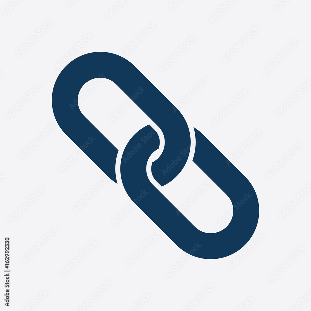 Link single icon.Chain link symbol. Icon link to the source. Link single icon.Chain link symbol. Icon link to the source.