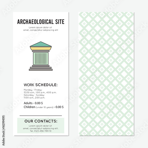 Archaeological site vertical banner