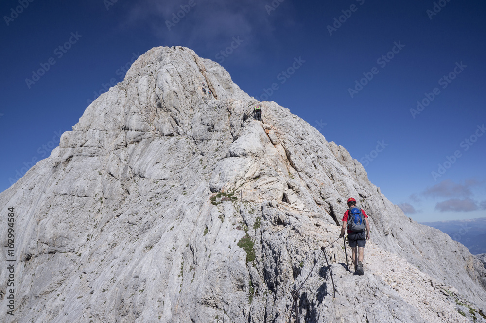 Climbing Mt Triglav, Julian Alps.