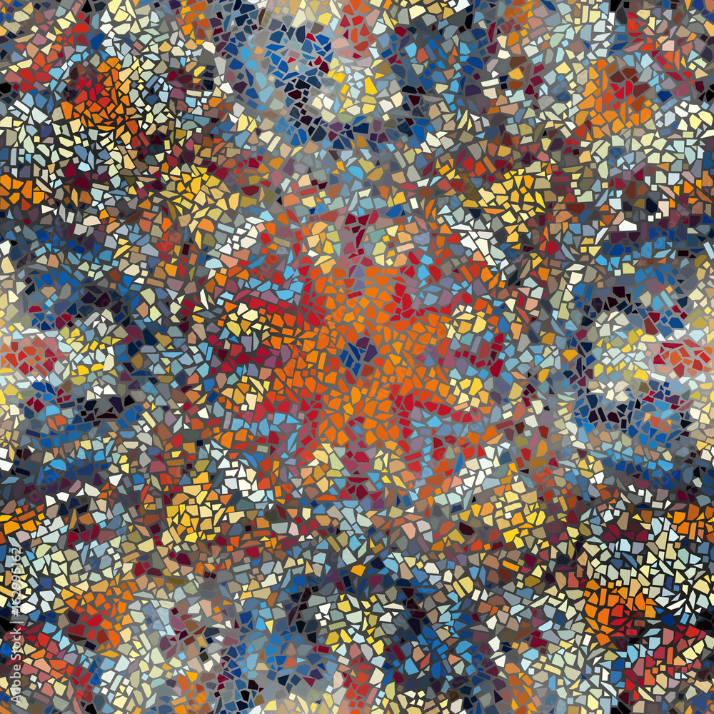 Seamless background of a mosaic art pattern. Seamless background of a mosaic art pattern.