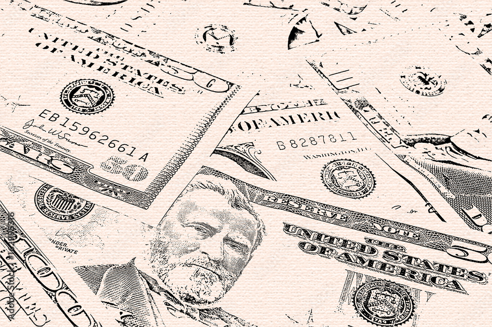 Obraz premium Money background grunge style
