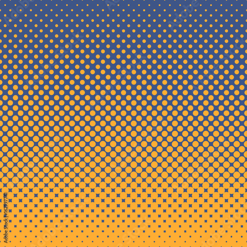 Halftone abstract background in orange and complement colors